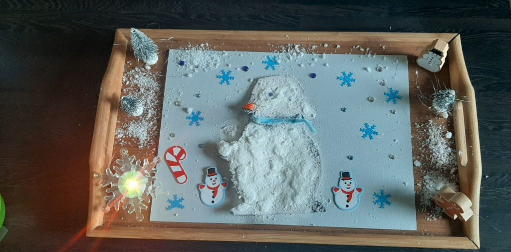 Activité Créative Bonhomme De Neige Hiver Avec De La Neige tout Tuto Dessin 6 Ans,