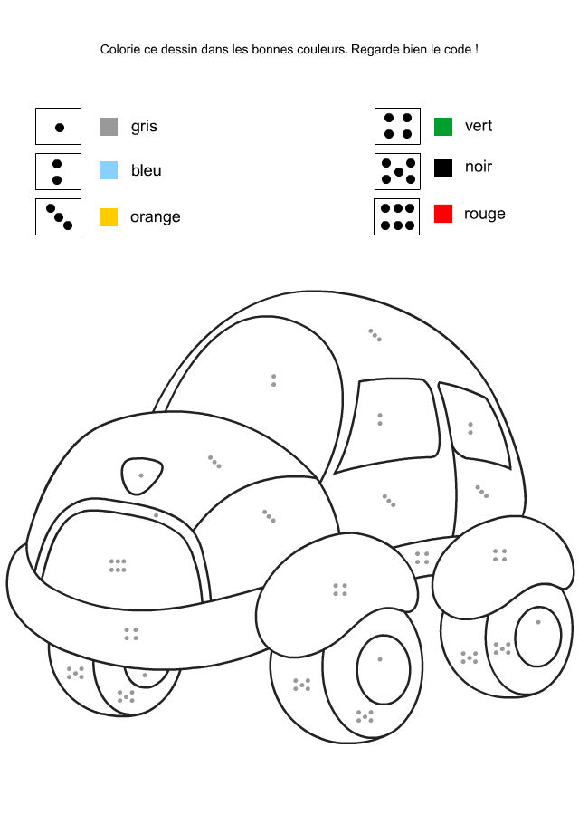 Activité D&amp;#039;Éveil À Imprimer : Coloriage Codé | Coloriages pour Coloriage De 5 Ans