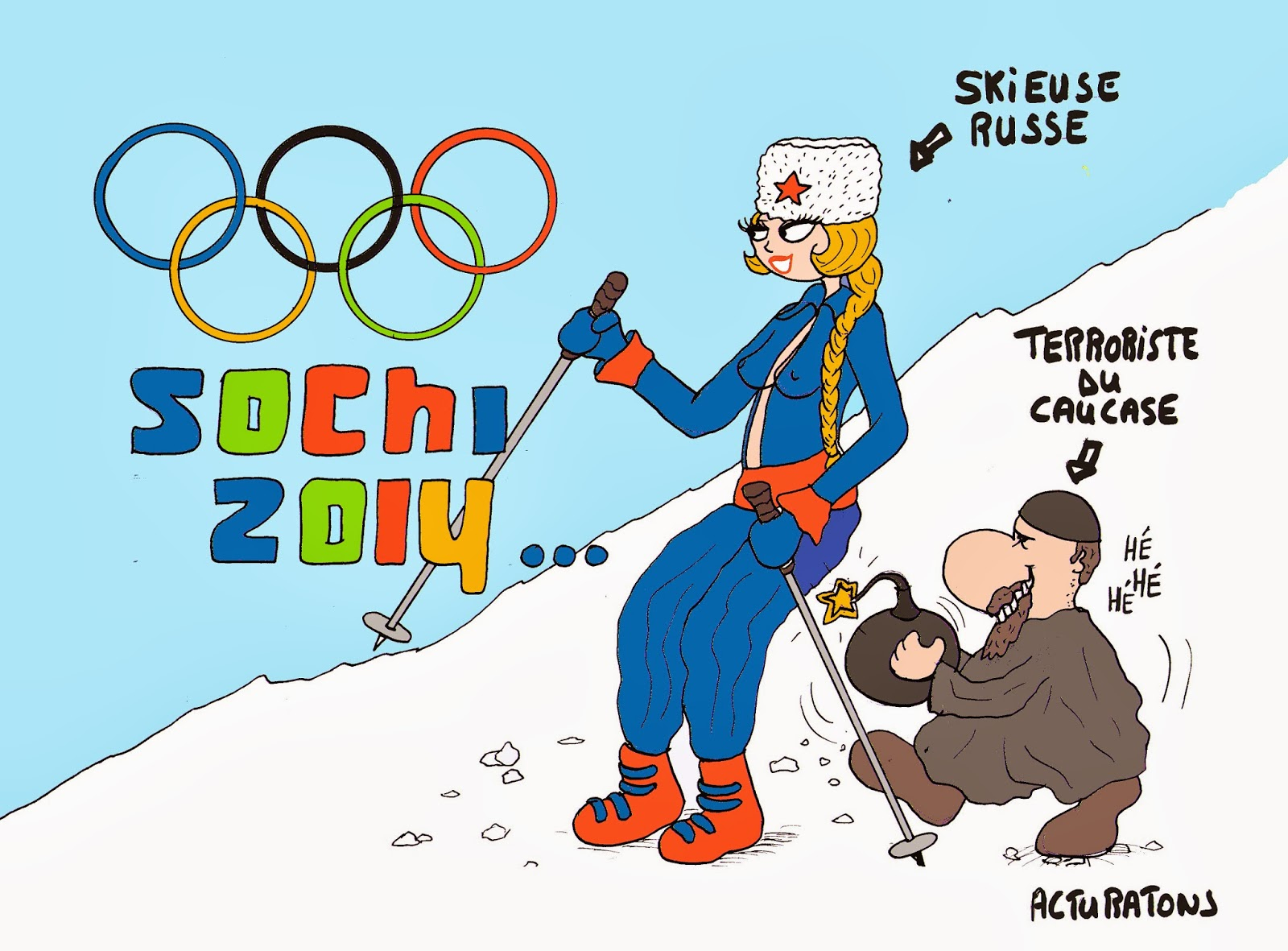 Acturatons: Jeux Olympiques D&amp;#039;Hiver Sotchi 2014 tout Dessin Jeux Olympiques,