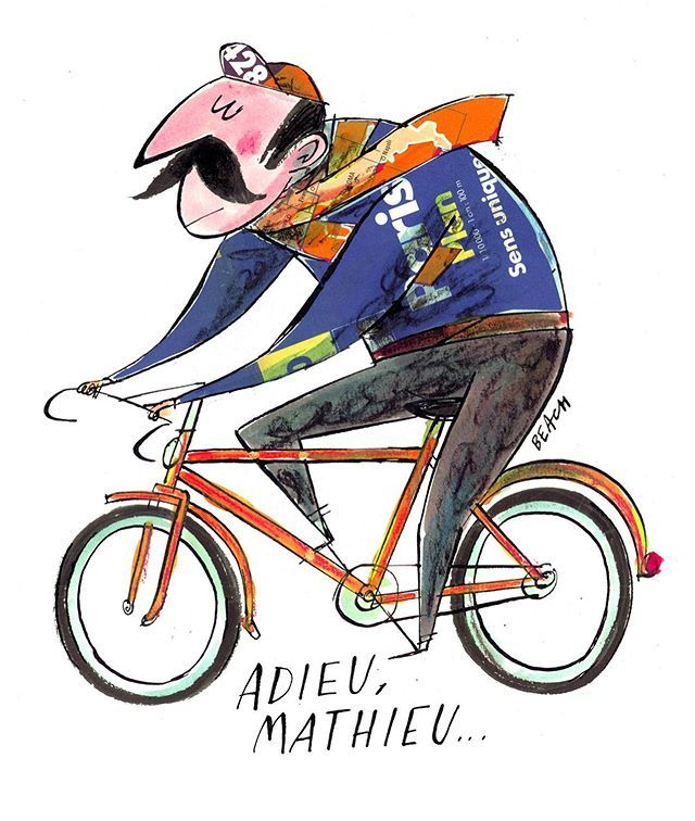 Adieu Mathieu #Dessin #Vélo #Illustration In 2020 pour Dessin Velo