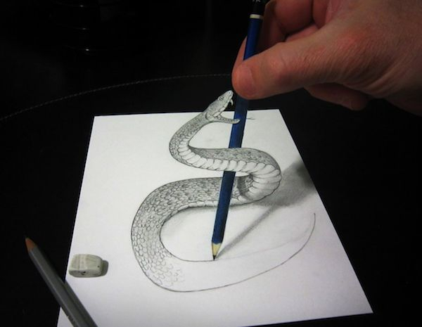 Alessandrodiddi | Illusion Optique Dessin, Dessins 3D Au concernant Dessin 3D Illusion Facile