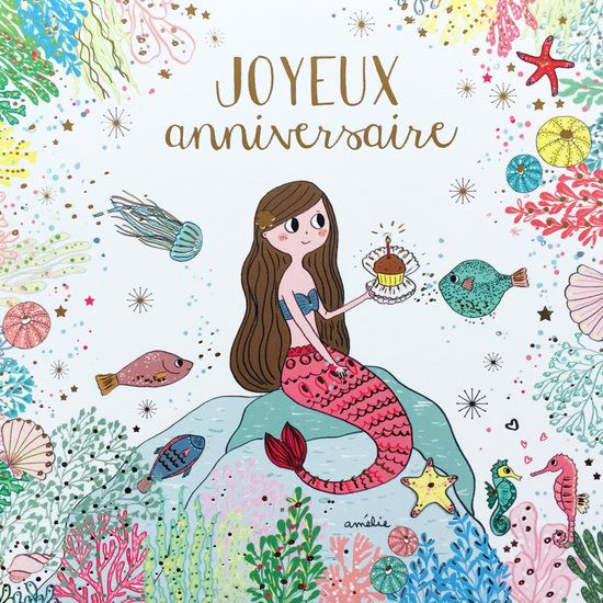 Amélie Laffaiteur Portfolio : Editions Cartes D&amp;#039;Art pour Dessin Kawaii Sirène,