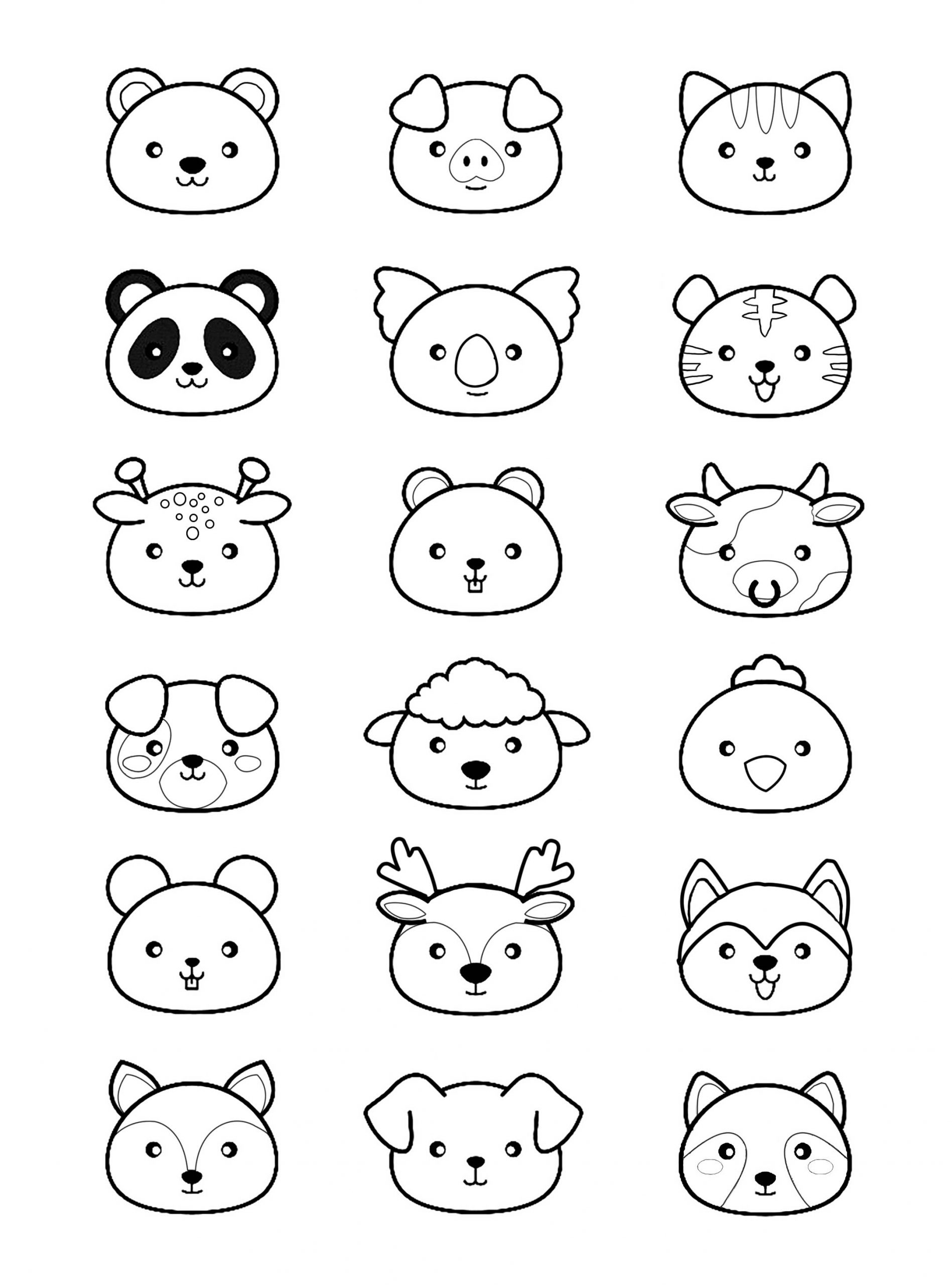 Animaux Kawaii - Blog - Coloriages Difficiles Pour Adultes intérieur Coloriage Kawaii,