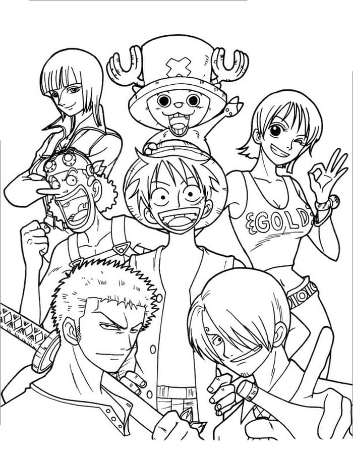 Anime Coloring Pages One Piece - Coloring And Drawing pour Coloriage One Piece,