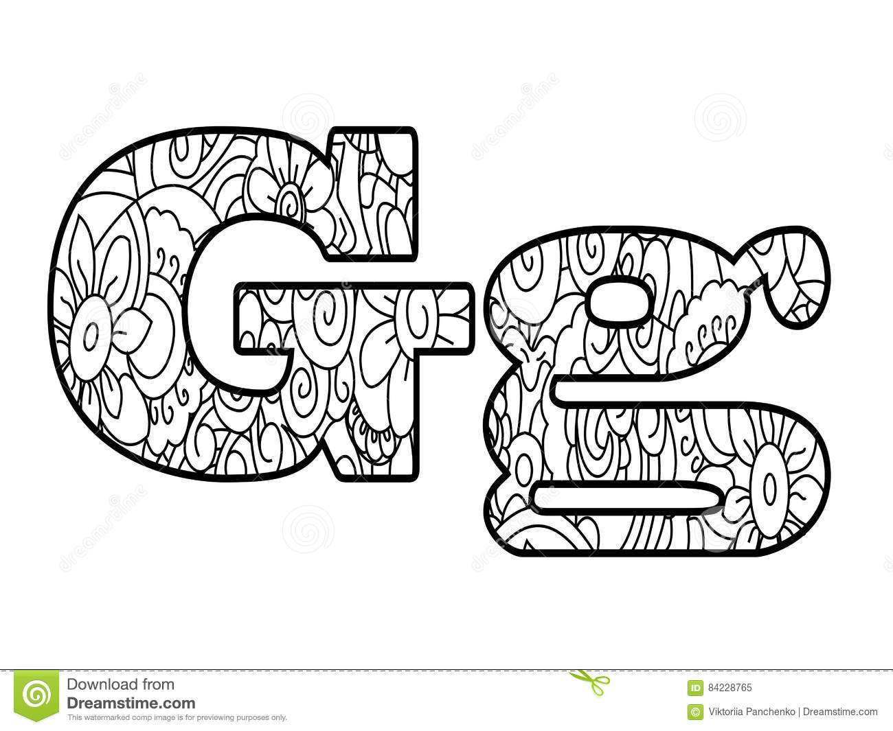 Anti Alphabet De Livre De Coloriage, L&amp;#039;Illustration De destiné G Coloriage