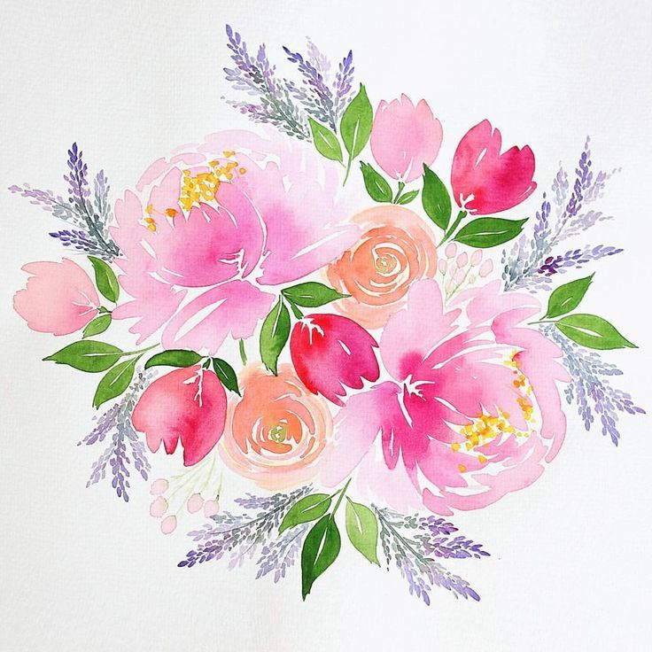 Aquarelle Fleurs Pivoines | Aquarelle Fleurs, Aquarelle dedans Dessin Fleur