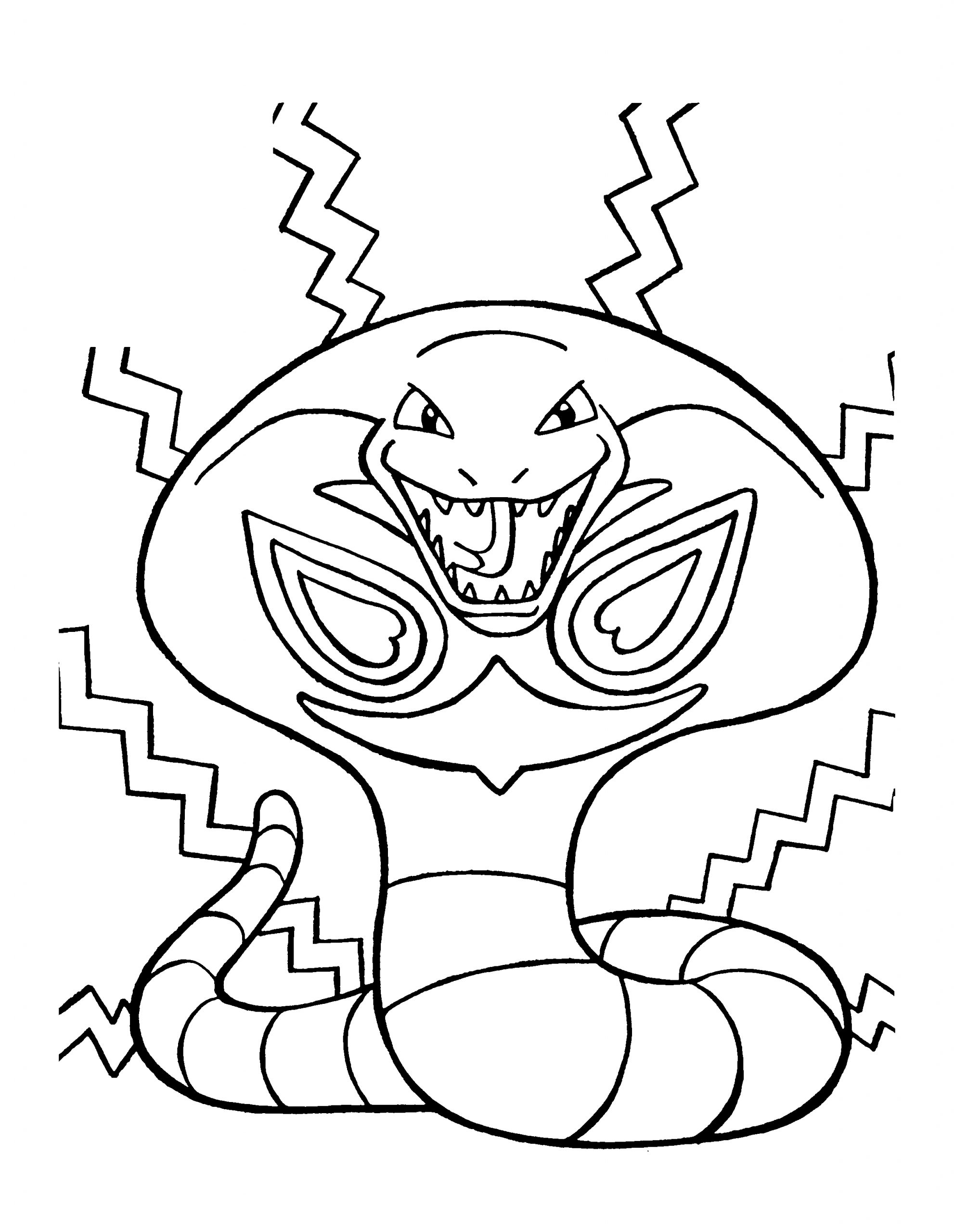 Arbok : Coloriage Arbok Pokemon À Imprimer Et Colorier serapportantà Coloriage Pokemon