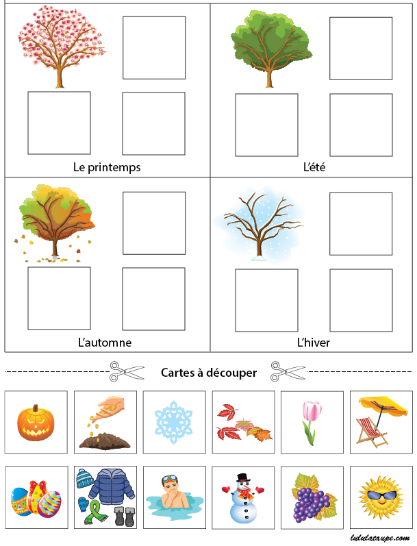 Arbre Dessin: Coloriage Arbre 4 Saisons avec Dessin 4 Saisons,