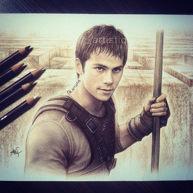 @_Artistiq Dylan O&amp;#039;Brien Shared By Fannouchetta serapportantà Dessin Dylan O&amp;#039;Brien