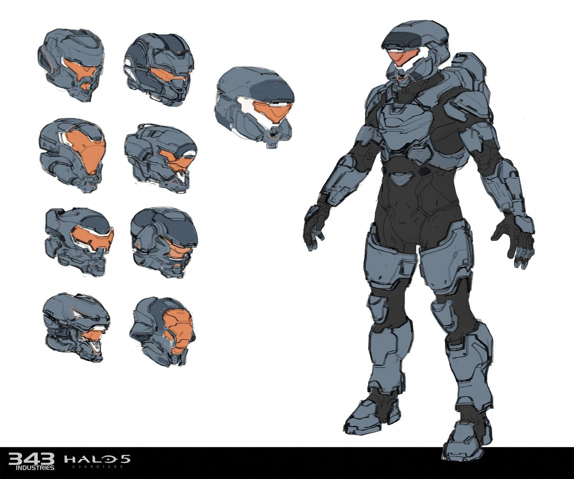 Artstation - Unused Mp Armor Sketches For Halo 5 Guardians avec Vis H Dessin