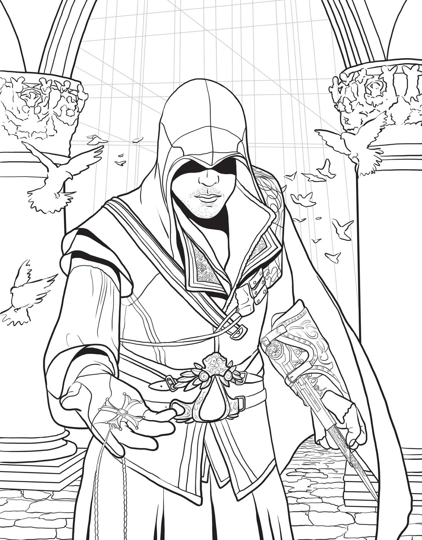 Assassin&amp;#039;S Creed: The Official Coloring Book | Book By intérieur Coloriage K Way