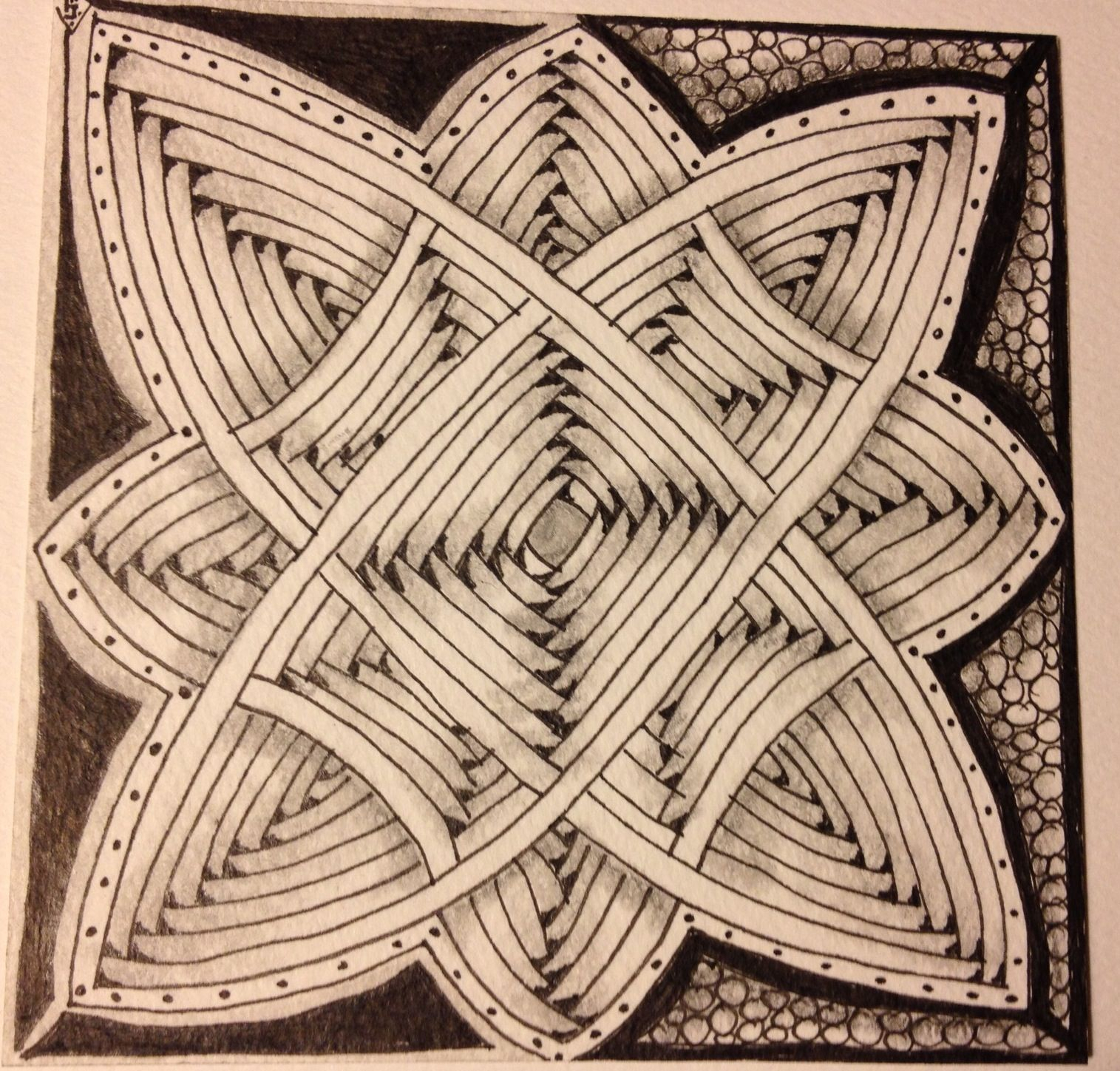 Auraknot Zentangle | Disenos De Unas, Molduras, Tapiz intérieur Dessin Mixed Dots