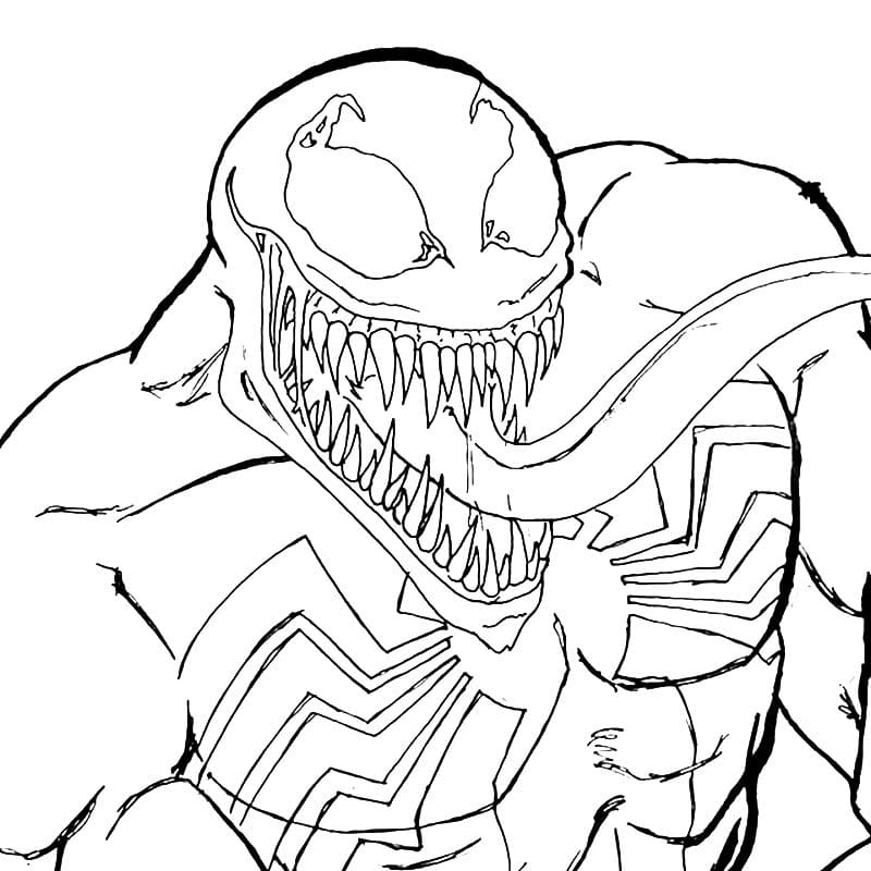 Ausmalbilder Venom - Malvorlagen dedans Coloriage Venom,