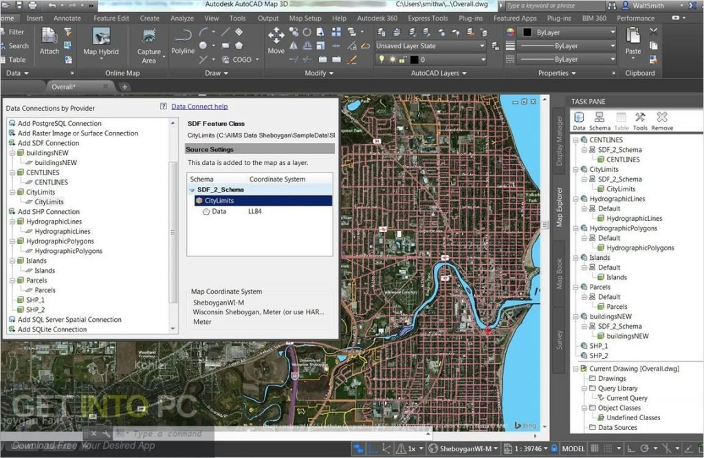 Autodesk Autocad Map 3D 2021 Free Download - Webforpc encequiconcerne Dessin 3D Autocad 2021,