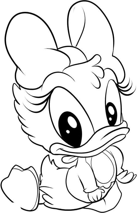 Baby Daisy | Disney Coloring Pages, Cute Coloring Pages intérieur Coloriage Kawaii Disney