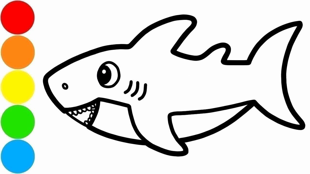 Baby Shark Coloring Page Luxury Baby Shark Drawing And tout Coloriage Baby Shark,