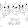 Baby Shark Coloring Pages For Kids Easy And Free | Shark tout Coloriage Baby Shark,