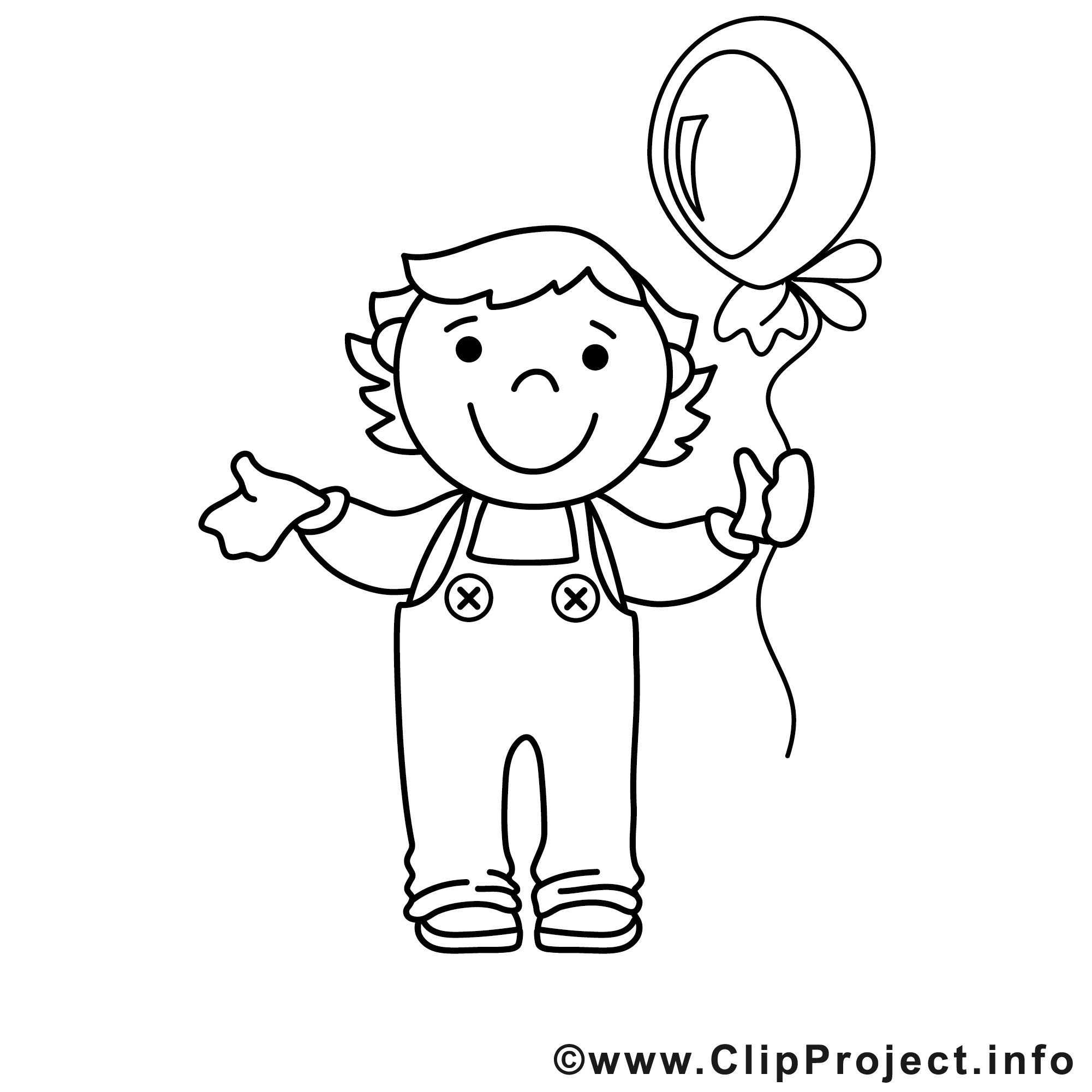 Ballon Graçon Illustration - Enfants À Colorier - Enfants encequiconcerne B À Colorier