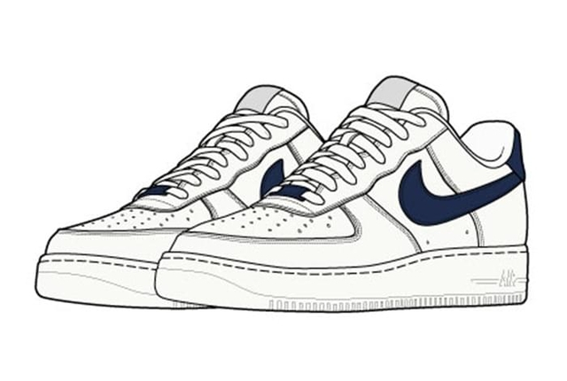 Basket Nike Dessin intérieur Air Jordan 1 Dessin