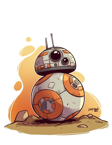 Bb-8 8.5X11&amp;quot; Print | Personnage Star Wars, Star Wars Fan pour Bb-8 Dessin