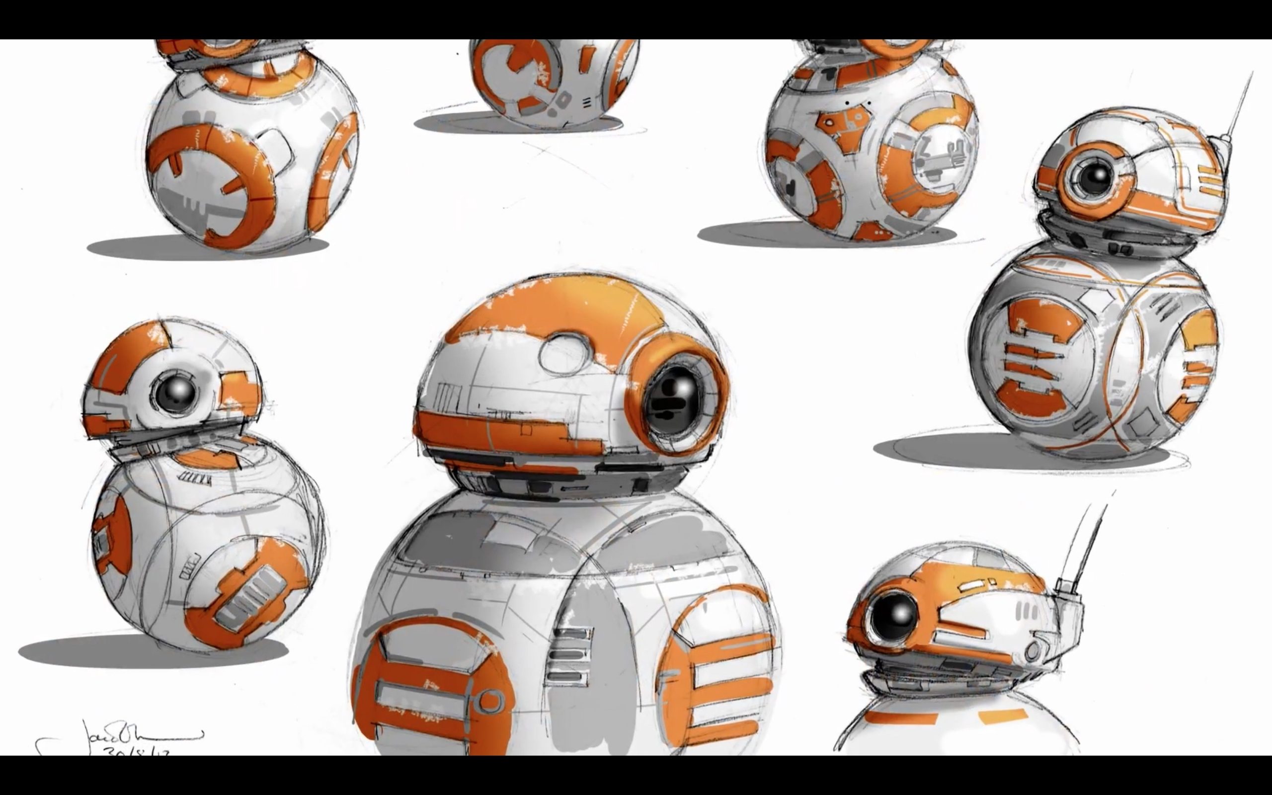 Bb-8 From Sketch To Screen - Star Wars The Force Awakens pour Bb-8 Dessin