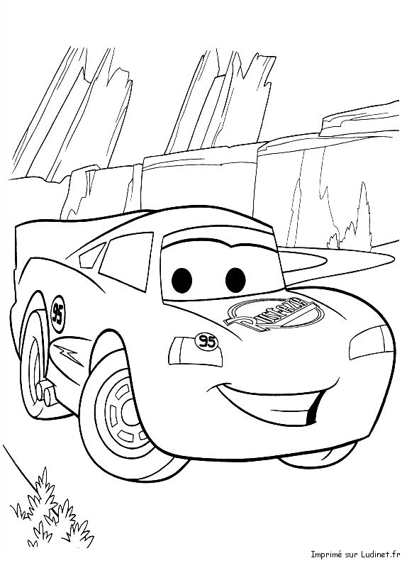 Beau Cars Est Un Coloriage De Cars pour Coloriage Voiture Dessin Animé Cars,