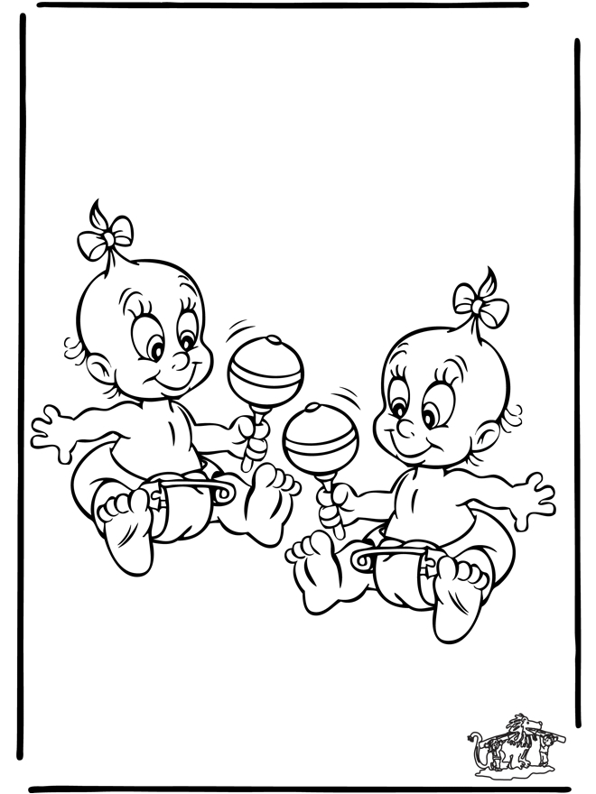 Bébé 5 - Coloriages Naissance encequiconcerne 5 Coloriage