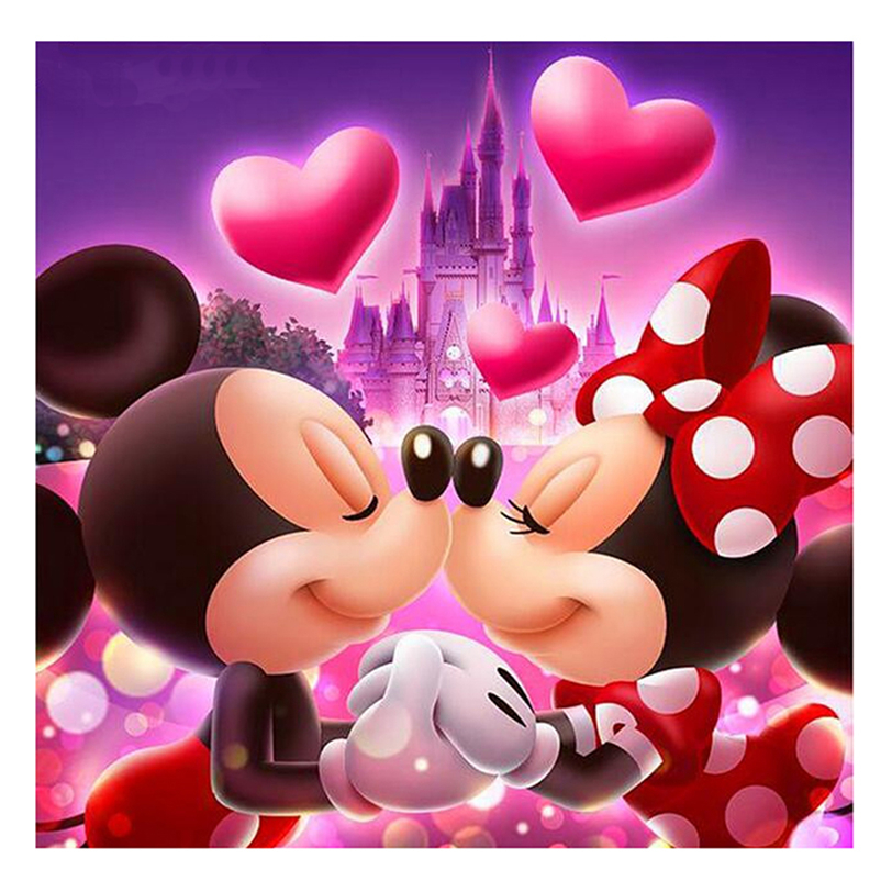 Belle Mickey Minnie Peinture Bricolage 5D Diamant Peinture concernant Dessin 5D