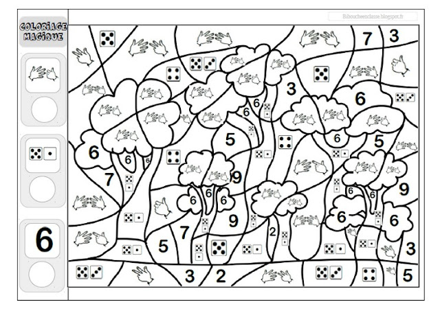 Bibouche En Classe : Autour Du Domaine Numérique encequiconcerne Coloriage Magique M