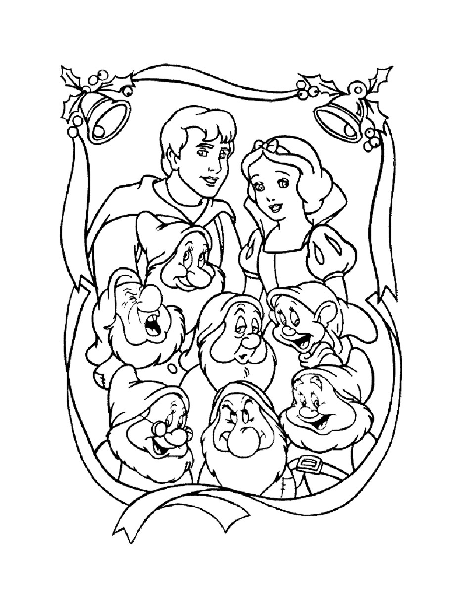 Blanche Neige 1 - Coloriage Blanche Neige Et Les Sept à Dessin 7