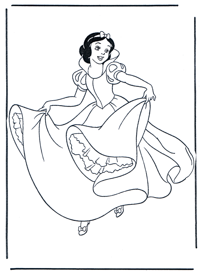 Blanche-Neige 10 - Coloriages Blanche-Neige tout Coloriage Blanche-Neige,