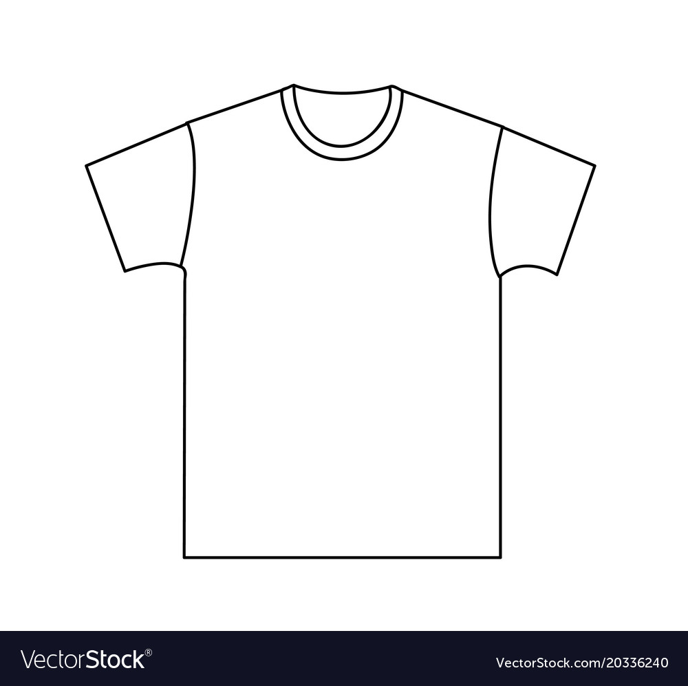 Blank T-Shirt Template Royalty Free Vector Image concernant Dessin T Shirt Photoshop,