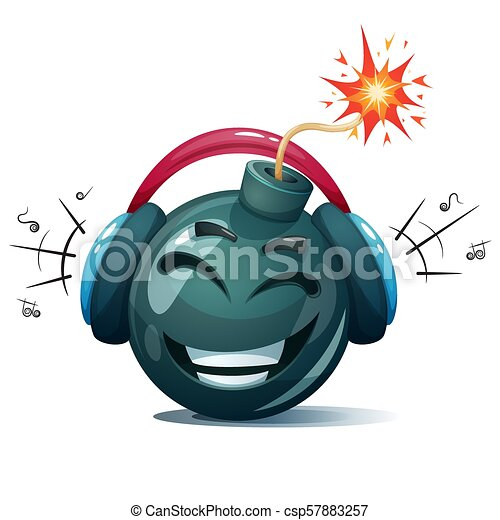 Bombe, Fusible, Smiley., Dessin Animé, Mèche, Musique avec Dessin Bombe,