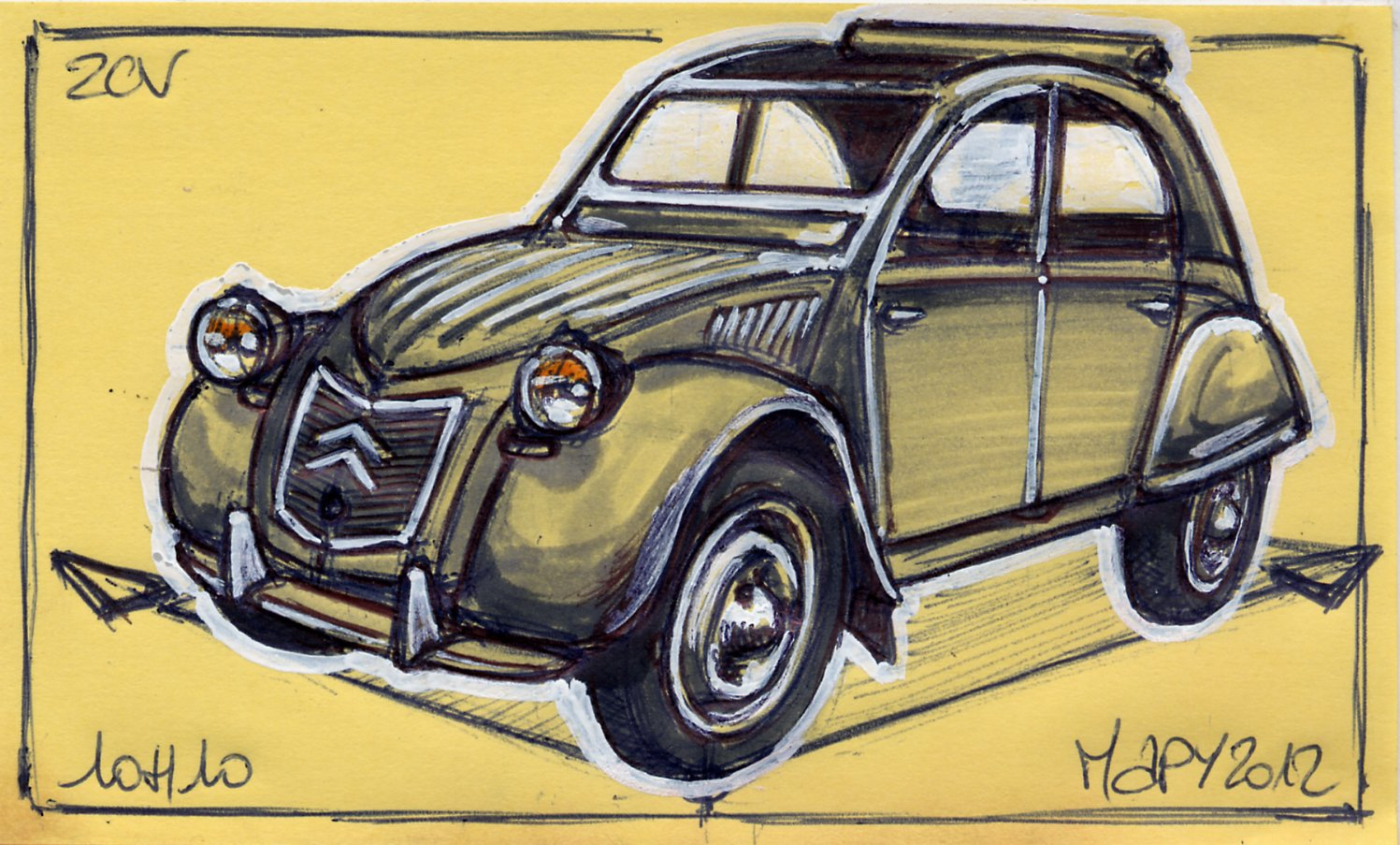 Brute2Bille: Y A Que 2Cv Sur La Tête À Mapy (Partie 3) pour Dessin 2Cv