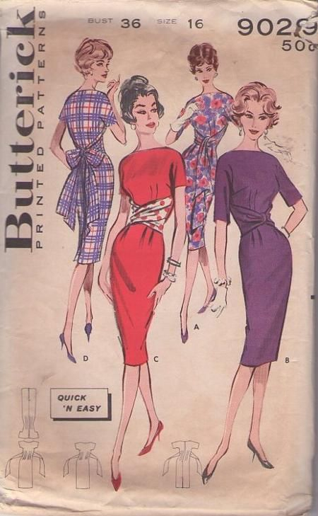 Butterick 9029 | Vintage Sewing Patterns, Vintage Clothes encequiconcerne Dessin 50