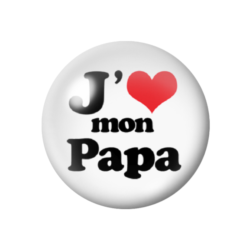 Cabochon En Verre Illustré &amp;quot;J&amp;#039;Aime Mon Papa&amp;quot; 12 À 25Mm tout Coloriage J&amp;amp;#039;Aime Papa