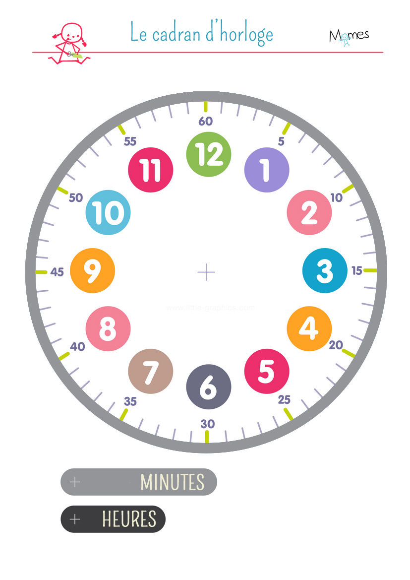 Cadran D&amp;#039;Horloge En Papier : Comment Le Fabriquer pour Coloriage Dessin Horloge