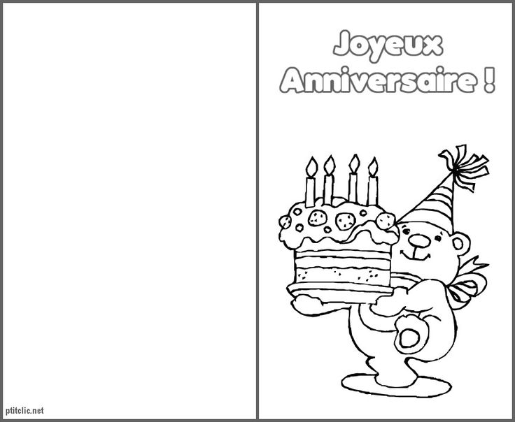 Carte D&amp;#039;Invitation Anniversaire À Colorier Lovely 17 Ans avec Coloriage D&amp;#039;Anniversaire,