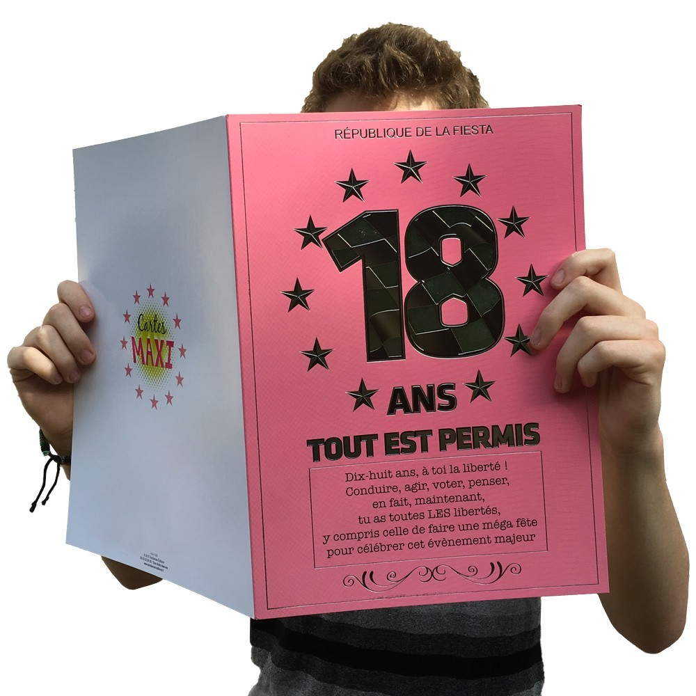 Carte Maxi 18 Ans Tout Est Permis À 6,50 pour Dessin 18 Ans