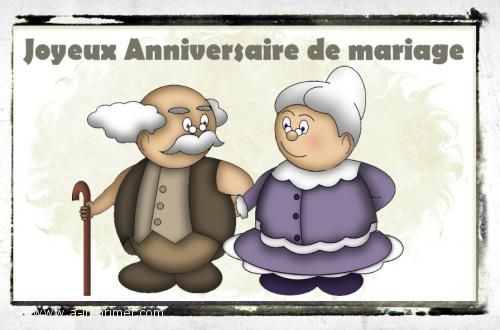 Cartes Anniversaire De Mariage Animées Gratuites tout Dessin 50 Ans De Mariage