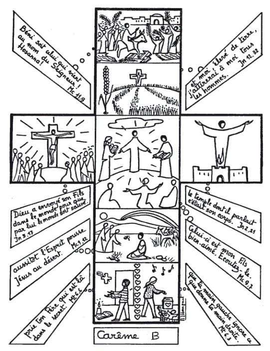 Catéchisme, Carême Chrétien, Le Careme pour Coloriage Dessin Croix Catholique