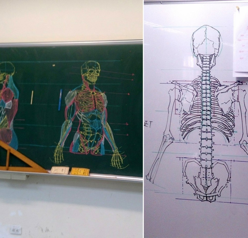 Ce Professeur D&amp;#039;Anatomie Réalise Des Croquis avec Dessiner L&amp;amp;#039;Anatomie,