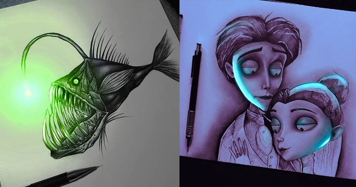 Cet Artiste Mexicain Fait Briller Ses Dessins Et Le à Dessin 5 Elements