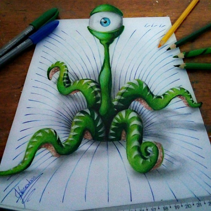 Cet Artiste N&amp;#039;A Que 16 Ans Pourtant Il Maîtrise Les encequiconcerne 3 D Dessin