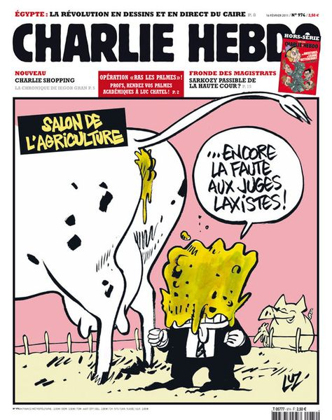 Charlie Hebdo - N° 974 - Mercredi 16 Février 2011 intérieur Dessin 974