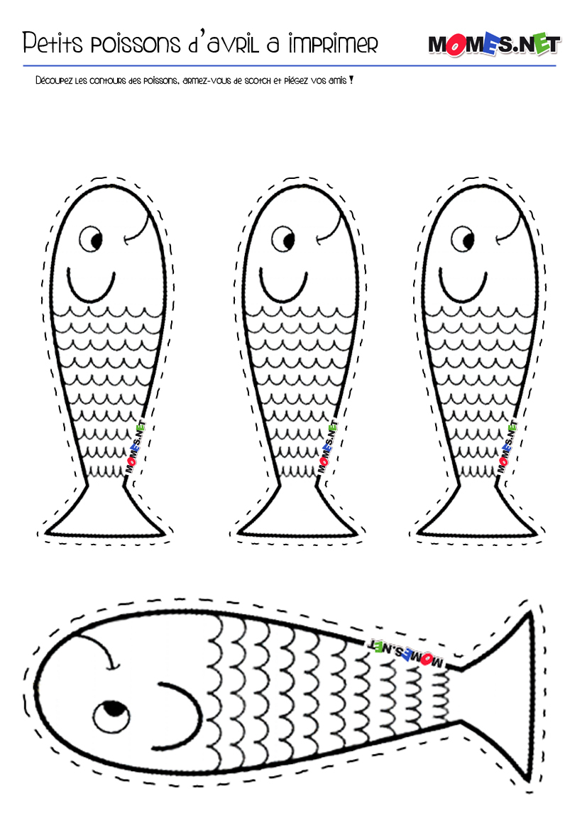 Chez Diana: Poisson D&amp;#039;Avril À Imprimer Et Colorier à Coloriage Poisson D&amp;#039;Avril