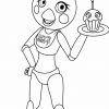 Chica Coloring Pages Toy F-Naf | Fnaf Coloring Pages encequiconcerne Coloriage Kawaii F