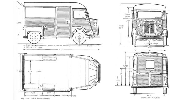 Citroen H Van Catering Conversion | Hy Citroen, Dessin concernant Dessin Type H