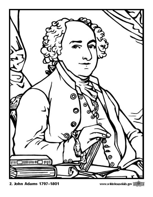 Coloriage 02 John Adams - Coloriages Gratuits À Imprimer concernant Dessin 02