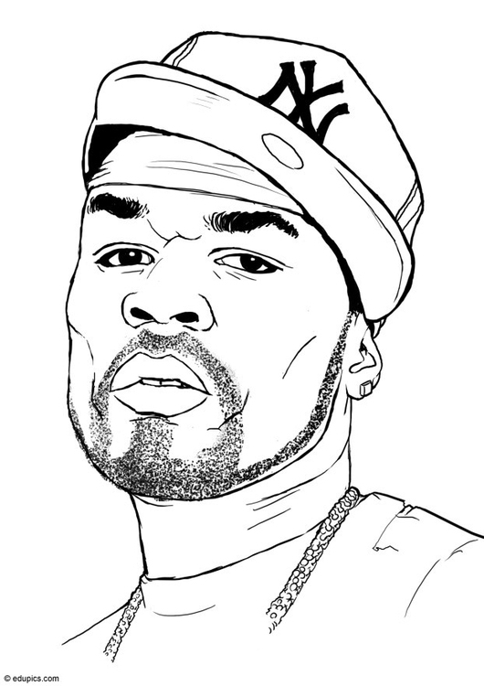 Coloriage 50 Cent - Coloriages Gratuits À Imprimer pour Dessin 50